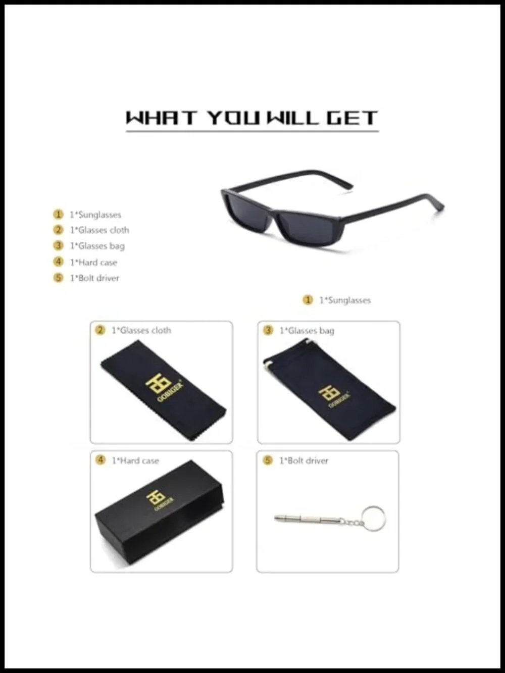 UV400 Metal Frame Square Sunglasses for Women